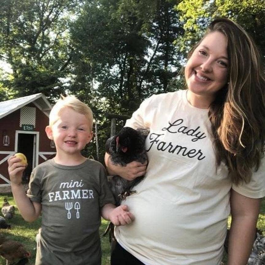 Mini Farmer Kids T-shirt | Eco Friendly Farm Graphic Tee