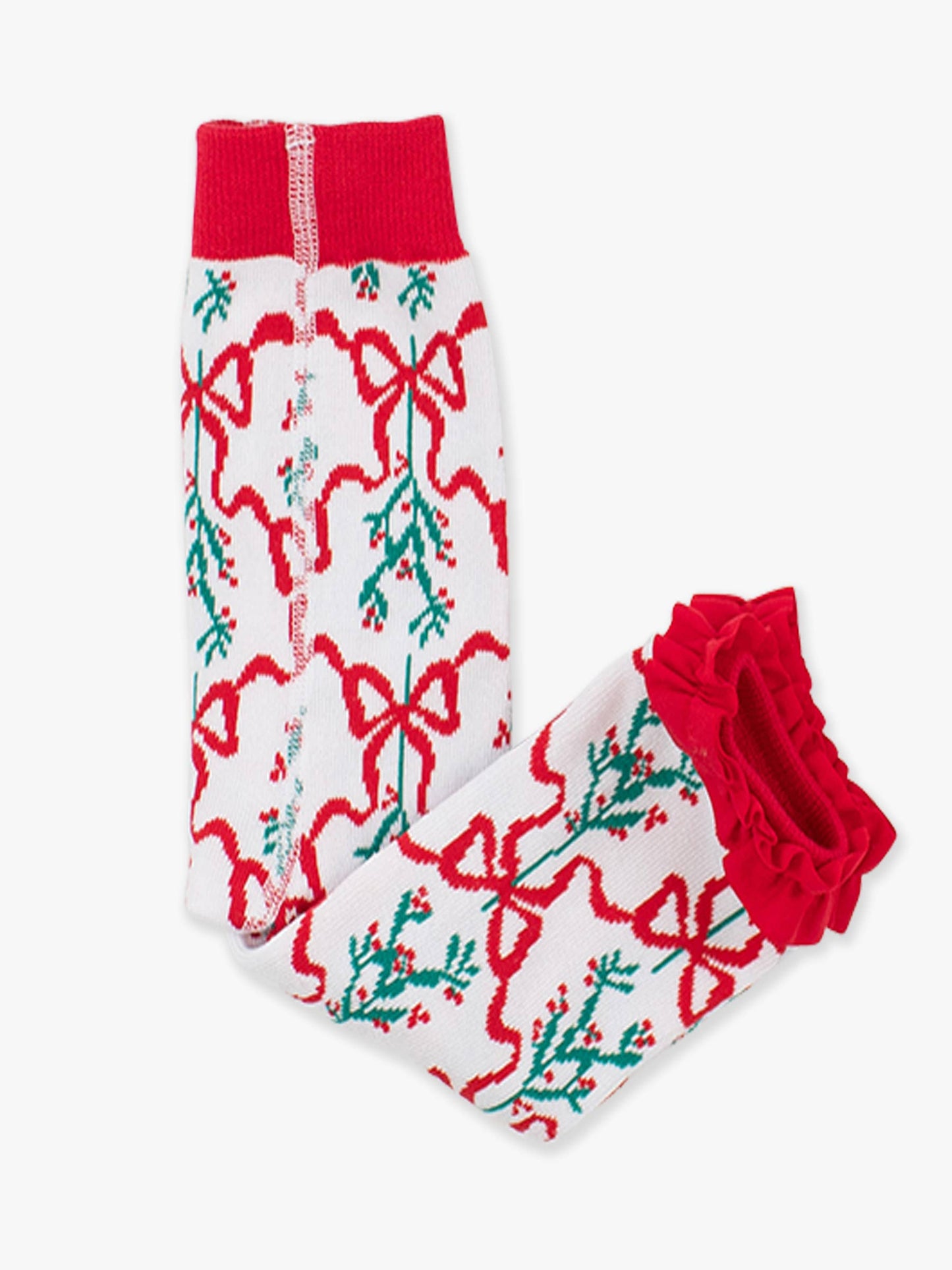 Girls Carol of the Bows Patterned Footless Ruffle Tights