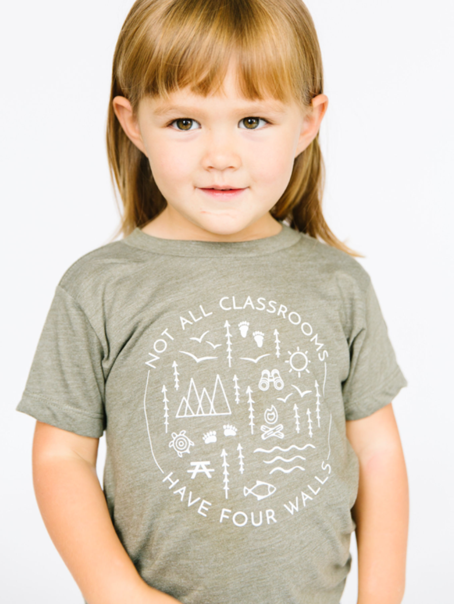 Not All Classrooms Have Four Walls Kids Tee | Eco Friendly