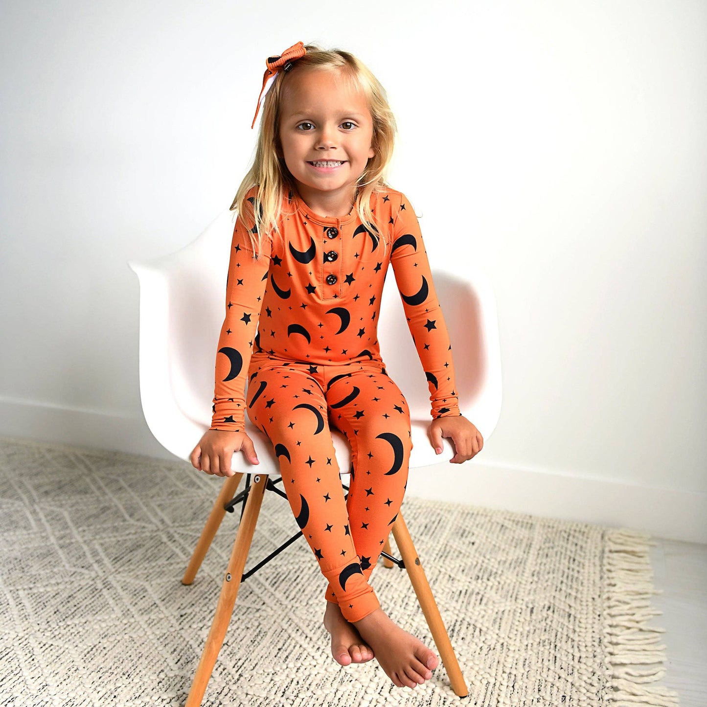 Blaise Orange Moon TWO PIECE Halloween Orange Lounge Set