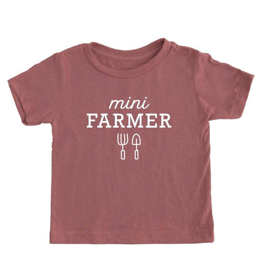 Mini Farmer Kids T-shirt | Eco Friendly Farm Graphic Tee