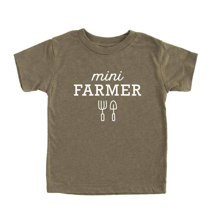 Mini Farmer Kids T-shirt | Eco Friendly Farm Graphic Tee