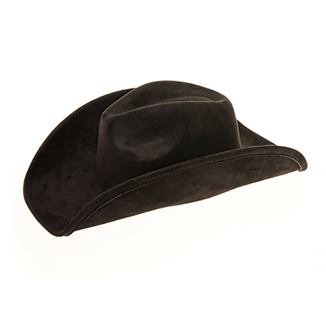 Vegan Suede Classic Cowboy Hat - Adjustable & Durable