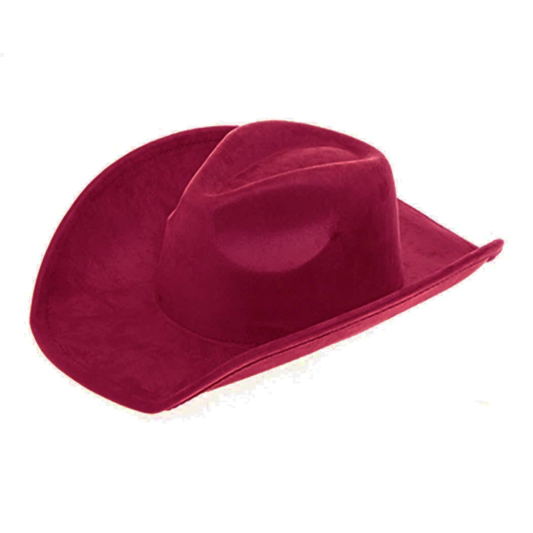 Vegan Suede Classic Cowboy Hat - Adjustable & Durable