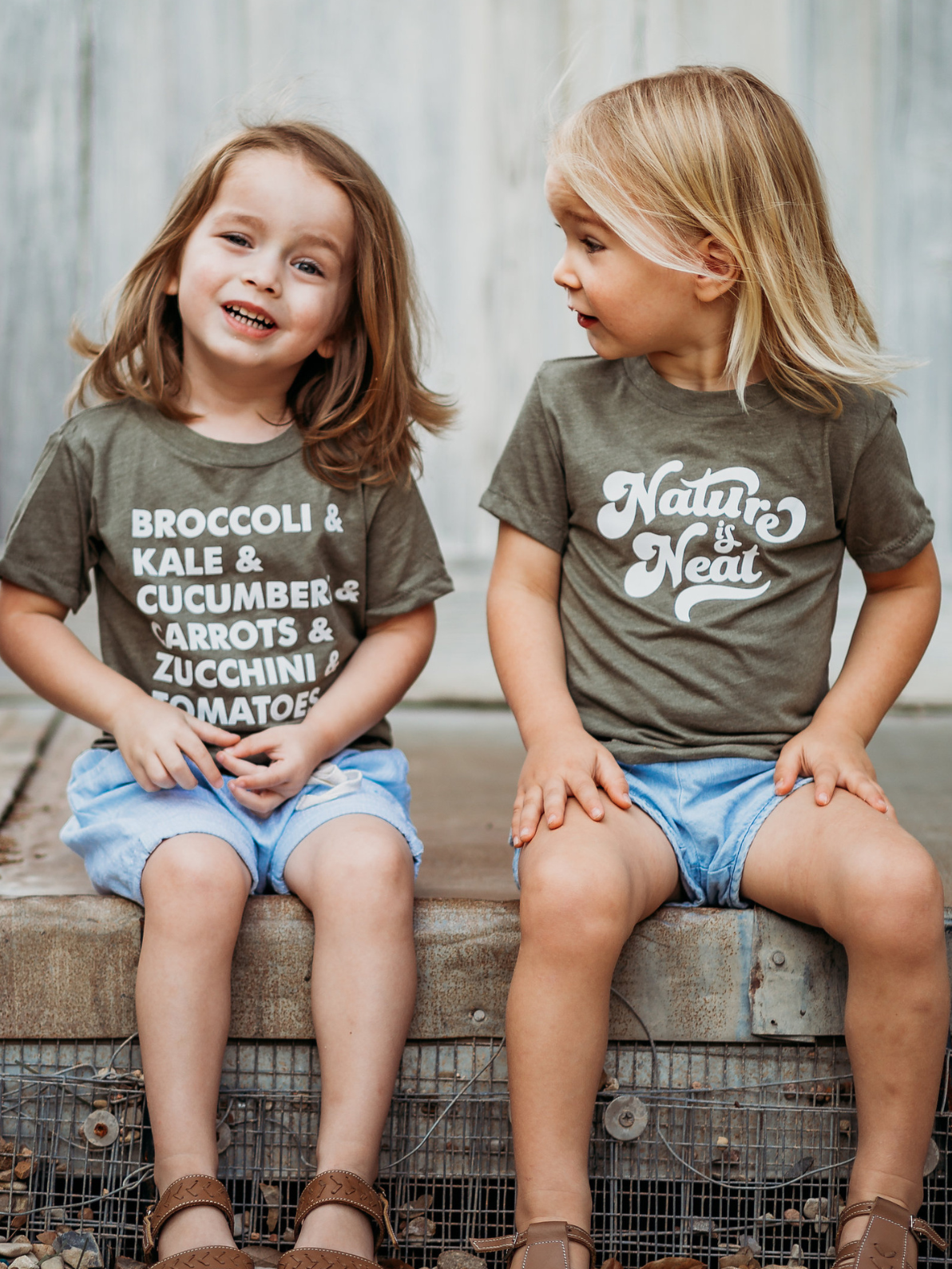 Nature Is Neat Kids T-shirt | Eco Friendly Retro Graphic Tee