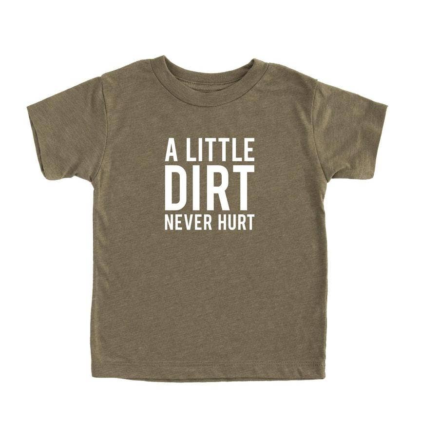 A Little Dirt Never Hurt Kids T-shirt | Eco Friendly Tee