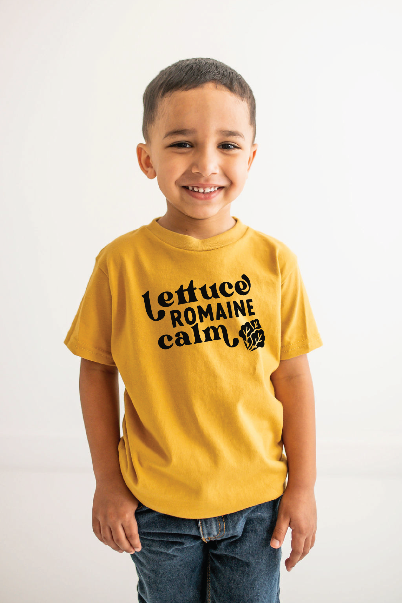 Lettuce Romaine Calm T shirt | Kids Graphic Tee