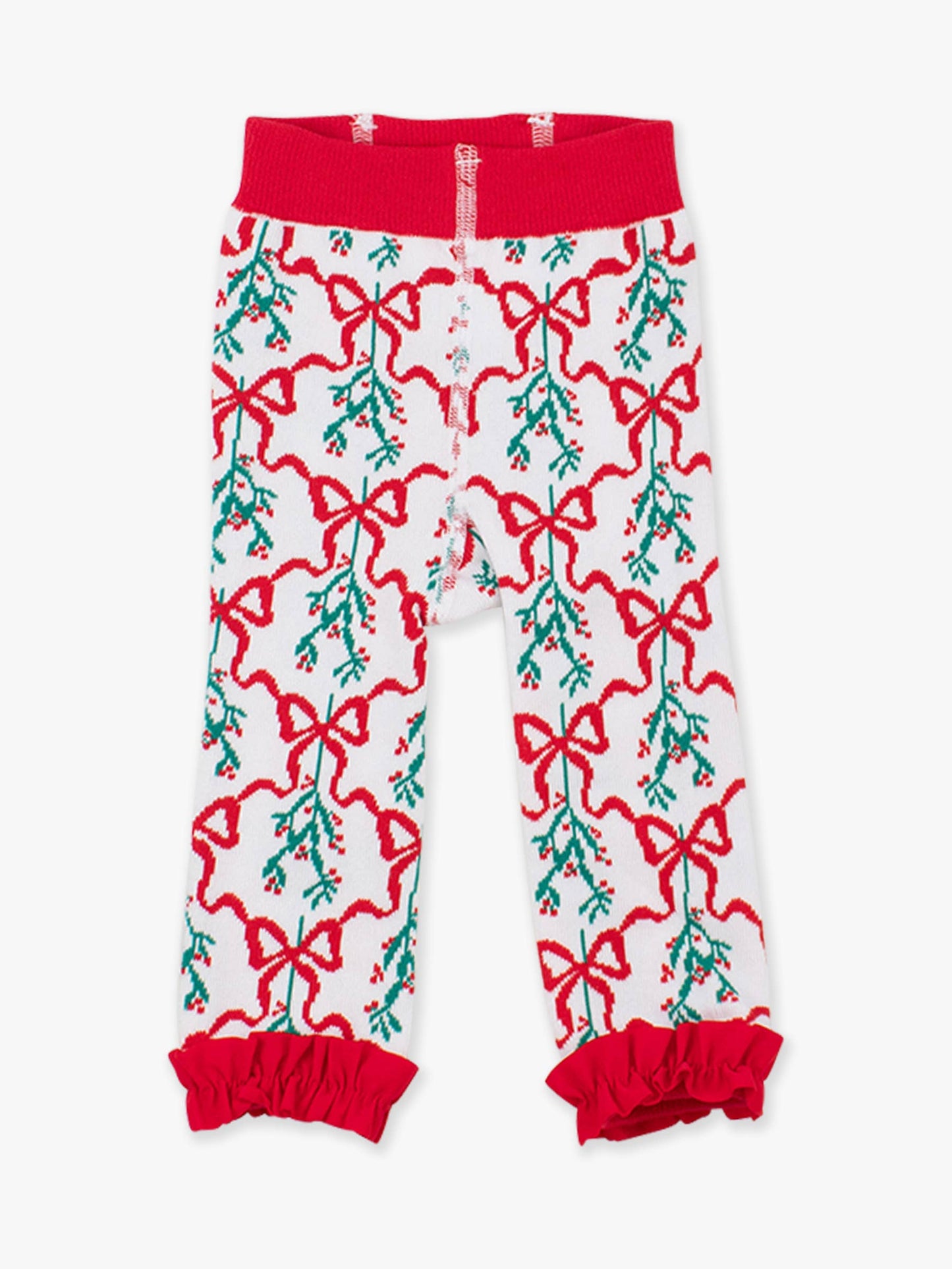 Girls Carol of the Bows Patterned Footless Ruffle Tights