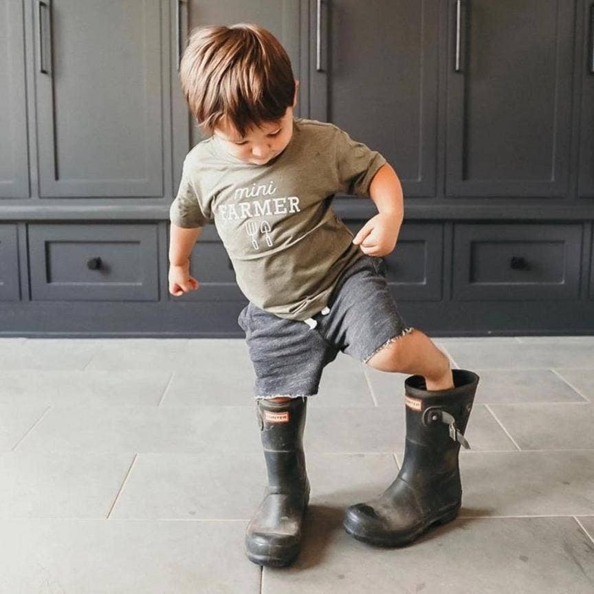 Mini Farmer Kids T-shirt | Eco Friendly Farm Graphic Tee