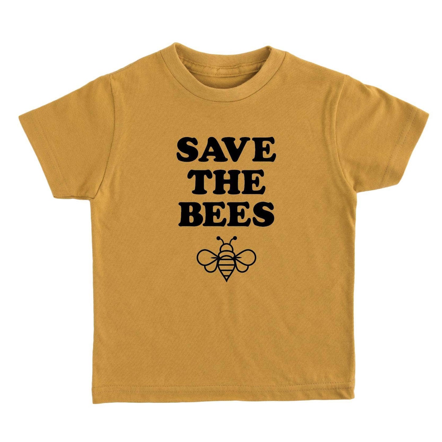 Save the Bees Kids Tshirt | Retro Graphic Pollinator Tee