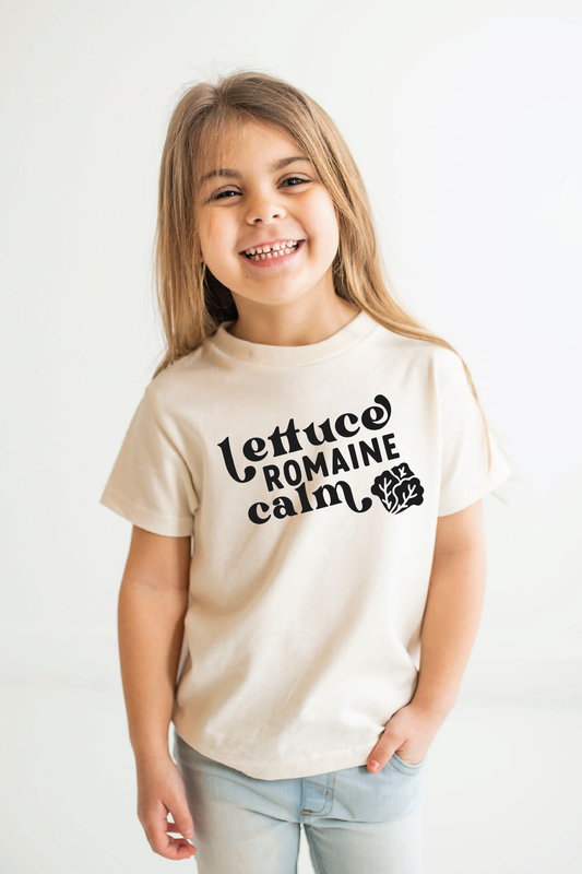 Lettuce Romaine Calm T shirt | Kids Graphic Tee