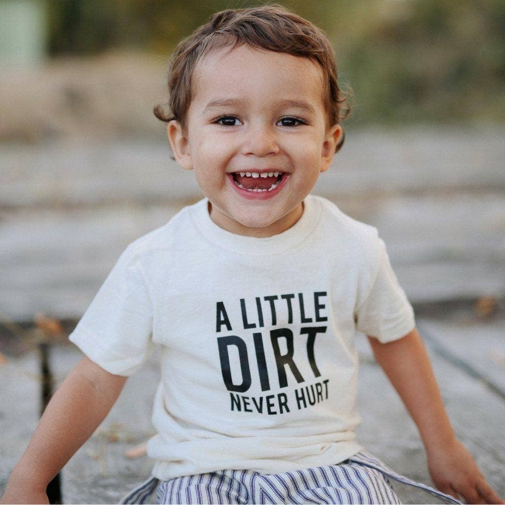 A Little Dirt Never Hurt Kids T-shirt | Eco Friendly Tee