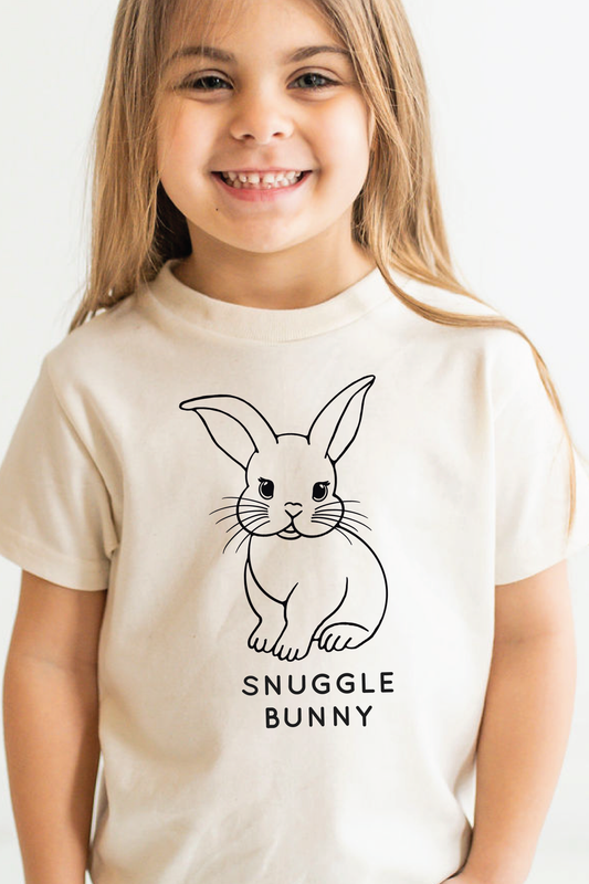 Snuggle Bunny Kids T-shirt | Eco-Friendly Easter Gift Tee