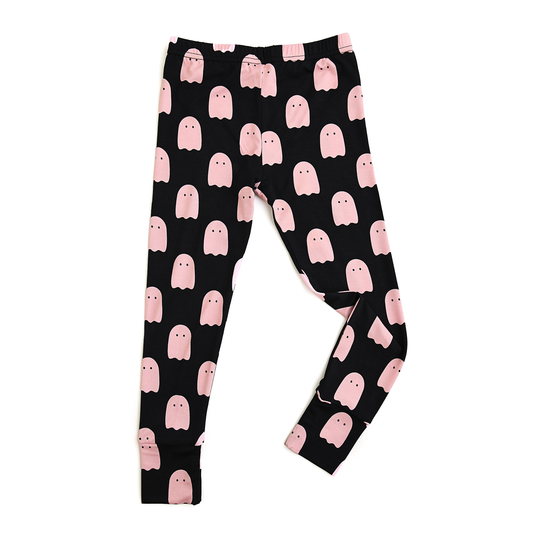 Shade Black Ghost LEGGINGS Halloween Bamboo Kids Loung