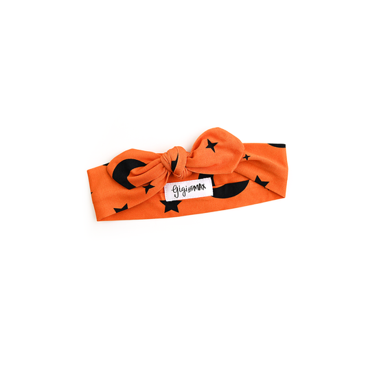 Blaise Orange Moon TOPKNOT HEADBAND Halloween Hair Accessory